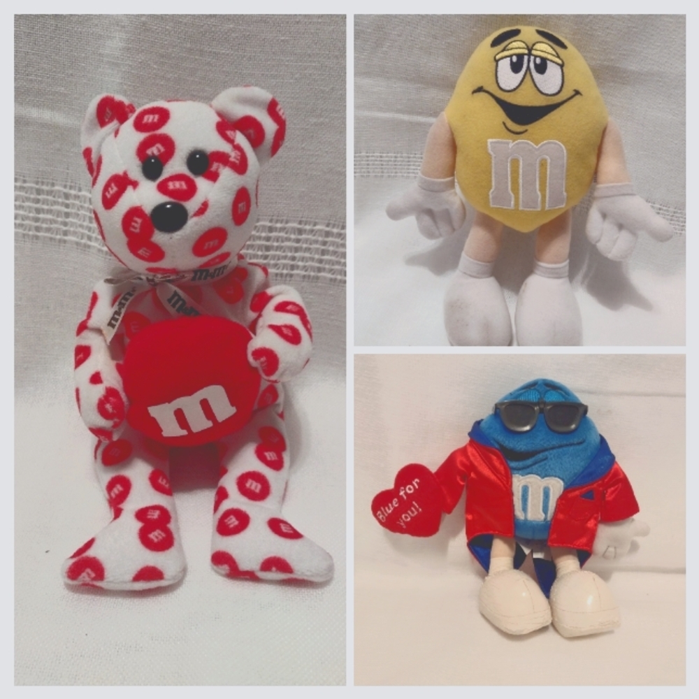 M&M stuffed characters